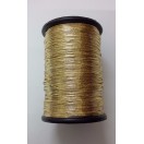 LIGHT GOLD - 120 Yards - Lurex Zari Jari Sparkle Shiny Thread Yarn Cord Dori - For Crochet Jewelry Handicraft Knitting Artwork DIY